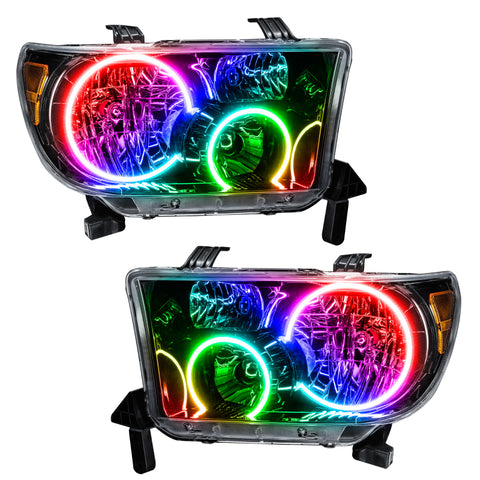 Oracle 07-11 Toyota Tundra Pre-Assembled Headlights - Black Housing - w/o Controller - 7119-334