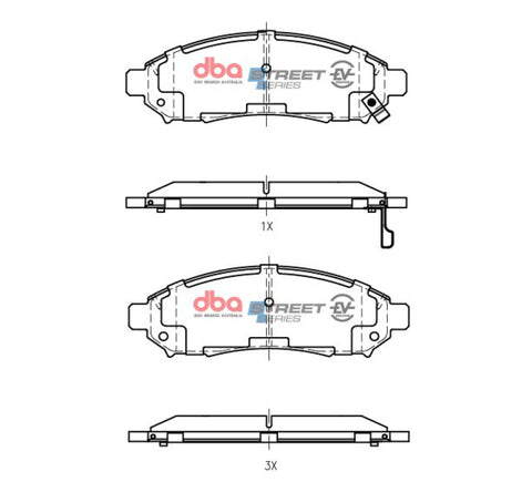 DBA 05-24 Nissan Frontier Front SSEV Street Series Brake Pads - DB1835SSEV