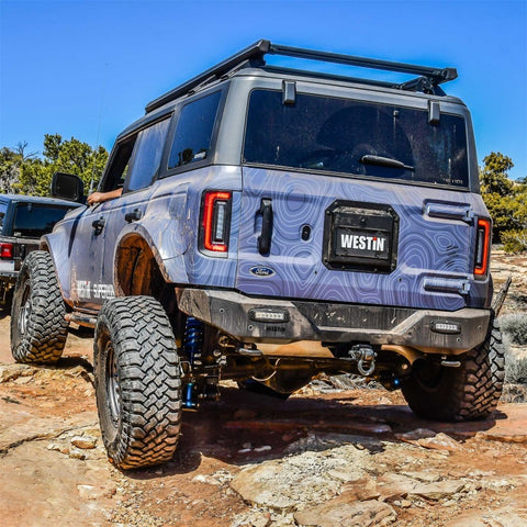 Westin 21-23 Ford Bronco (Excl. Bronco Sport) Pro-Series Rear Bumper - Textured Black - 58-421255