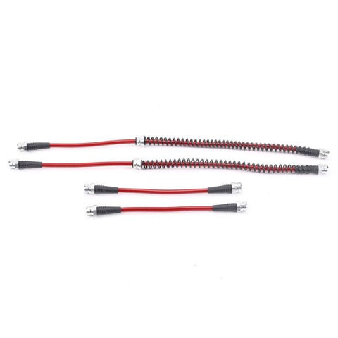 Power Stop 12-13 Volkswagen Golf R Front & Rear SS Braided Brake Hose Kit - BH00111