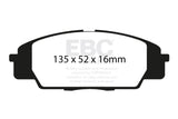 EBC Racing 99-04 Honda S2000 RP-1 Race Front Brake Pads - DP81254RP1