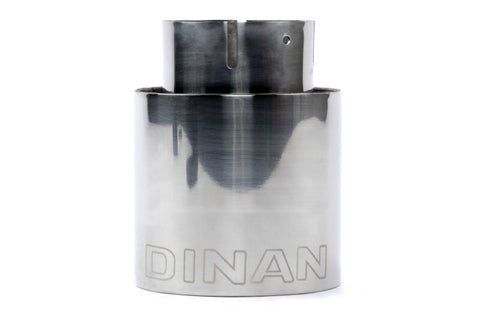Dinan Double-Walled 4in Clamp-On Exhaust Tip - Polished - 4in Outlet / 2.75in Inlet - D663-0600-BOX