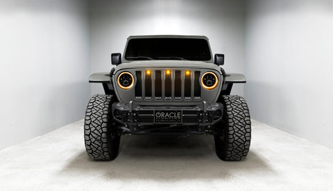 Oracle Jeep Wrangler JL/Gladiator JT 7in. High Powered LED Headlights (Pair) - Dynamic - 5769J-332