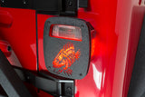 Fishbone Offroad Jeep Wrangler CJ YJ TJ Tail Light Covers - Black Textured Powdercoat - FB31044