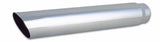 Vibrant 4in Round SS Truck/SUV Exhaust Tip (Single Wall Angle Cut) - 3in inlet 20in long - 1557