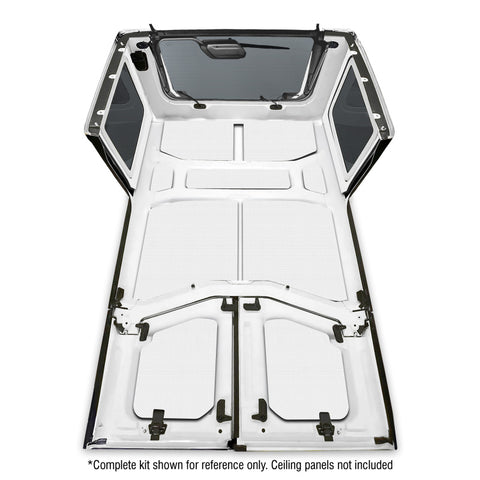 DEI 18-23 Jeep Wrangler JL 4-Door Boom Mat Rear Side Window Trim - 4 Piece - White - 50175
