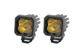 Diode Dynamics Stage Series C1 LED Pod Pro - Yellow Spot Standard ABL (Pair) - DD6468P