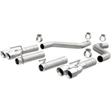 MagnaFlow Axle-Back, SS, 3in, Quad Split Rear 3.5 Tips 2015 Dodge Challenger incl SRT Hellcat - 19206