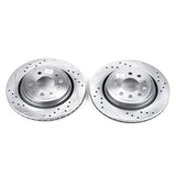 Power Stop 03-11 Saab 9-3 Rear Evolution Drilled & Slotted Rotors - Pair - EBR680XPR