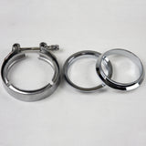 Granatelli 3.0in Mating Male to Female Flanges w/V-Band Clamp - 308530-1