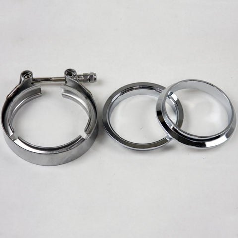 Granatelli 3.0in Mating Male to Female Flanges w/V-Band Clamp - 308530-1