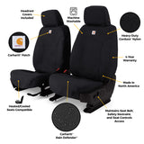 Covercraft 2026 Jeep Wrangler 2-Door (MT) Carhartt Super Dux SeatSaver Custom Front Row Seat Covers - SSC2645COBK