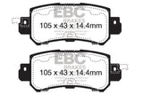 EBC 12+ Mazda CX-5 2 Ultimax2 Rear Brake Pads - UD1624
