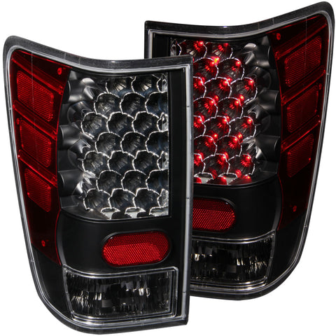 ANZO 2004-2015 Nissan Titan LED Taillights Black - 311039
