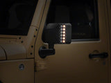 Raxiom 07-18 Jeep Wrangler JK Off-Road LED Manual Mirrors w/ Turn Signals - J116869