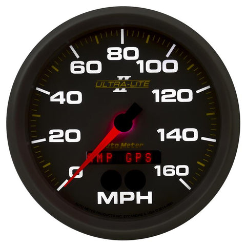 Autometer Ultra-Lite II 5in 0-140MPH In-Dash Electronic GPS Programmable Speedometer - 4981