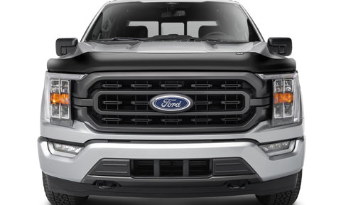 AVS 21-22 Ford F-150 (Excl. Tremor/Raptor) Medium Profile Hood Shield - Smoke - 23621