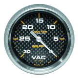 AutoMeter Gauge Vacuum 2-5/8in. 30Inhg Digital Stepper Motor Carbon Fiber - 4871