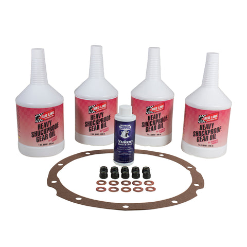 Yukon Gear Redline Synthetic Oil w/ Gasket / Nuts / and Copper Washers For 9in Ford - OK F9