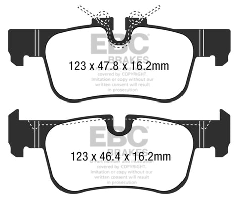 EBC 2016+ BMW X1 F48 2.0T (28i) Bluestuff Rear Brake Pads - DP52235B