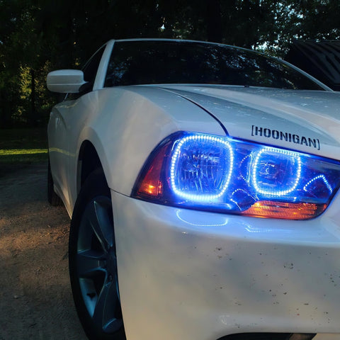 Oracle 11-14 Dodge Charger Dynamic Headlight Halo Kit - ColorSHIFT - Dynamic - 2234-332
