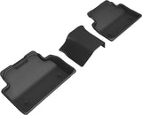 3D MAXpider 18-20 Jaguar E-Pace Kagu 2nd Row Floormats - Black - L1JG01321509