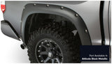 Bushwacker 16-18 Toyota Tundra Fleetside Pocket Style Flares 4pc - Midnight Black - 30918-43