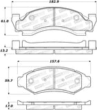 StopTech Street Brake Pads - 308.03750