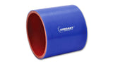 Vibrant 4 Ply Reinforced Silicone Straight Hose Coupling - 3in I.D. x 3in long (BLUE) - 2714B