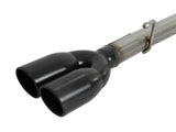 aFe Gemini XV 3in 304 SS Cat-Back Exhaust w/ Cutout 19-21 GM Silverado/Sierra 1500 V8- w/ Black Tips - 49-34139-B