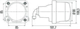 Hella 90mm Bi-Halogen / Bi-Xenon V2 Shutter Pigtail - H84985461
