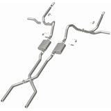 MagnaFlow 65-68 Chevy Impala All V8 Multiple Exit Options Crossmember-Back Perf Exhaust - 15165