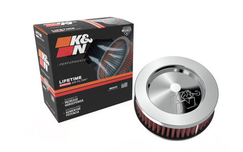 K&N Universal Chrome Filter 2.438in Flange ID x 5.125in OD x 2in H - RC-0850