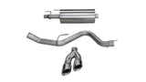Corsa 15-20 Ford F-150 3.5L Eco (Super Crew Cab) Polished Sport Single Side Dual 4in Tips CB Exh - 14836