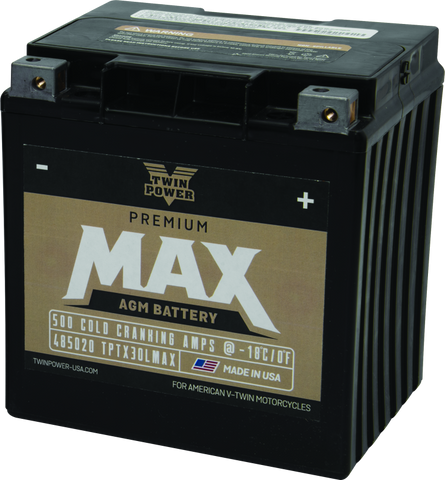 Twin Power GYZ-32HL Premium MAX Battery Replaces H-D 66010-97A Made in USA - 485020