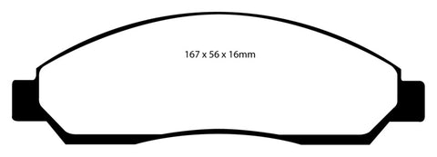 EBC 04-06 Chevrolet Colorado 2.8 Yellowstuff Front Brake Pads - DP41705R