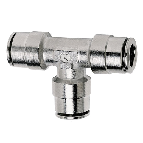 Firestone Union Tee 3/8in. Nickel Push-Lock Air Fitting - 25 Pack (WR17603105) - 3105