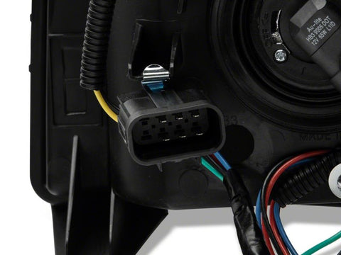 Raxiom 07-13 Chevrolet Silverado 1500 Euro Headlights- Blk Housing (Clear Lens) - S112706