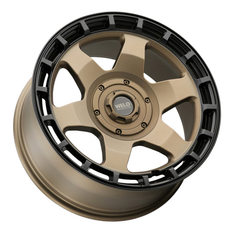 Weld Off-Road Ridge 17x9 - 6x135 / 6x139.7 BP - ET-12 - 106.1mm CB - Satin Bronze Wheel (Black Ring) - W15079098450