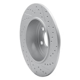 R1 13-25 Mazda Mx-30 Rear Left Drilled & Slotted Geo-Carbon Rotor - 830-80083L