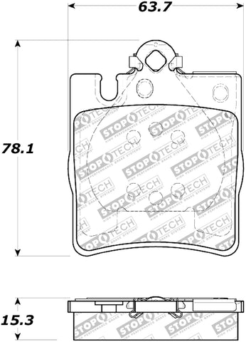 StopTech Street Touring Brake Pads - 308.08760