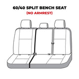 Covercraft 22-23 Toyota Tundra Carhartt Super Dux SeatSaver Custom Second Row Seat Covers - Black - SSC8542COBK