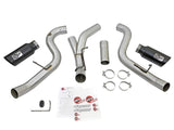 aFe Atlas Exhaust 4in Dual DPF-Back Al Steel w/ Black Tips 16-17 GM Diesel Truck V8-6.6L (td) LML - 49-04080-B