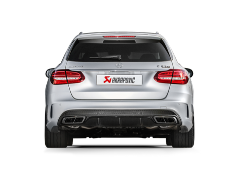 Akrapovic 15-17 AMG C63 Estate Evolution Line Cat Back (Titanium) w/ Carbon Tips (Req. Link Pipe) - MTP-ME/T/2H/1
