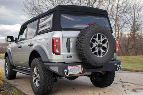 Fishbone Offroad 2021+ Ford Bronco Rear Bumper - Black - FB22360