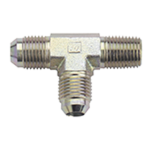 Fragola -6AN Tee 1/4 NPT On Run - Steel - 582606