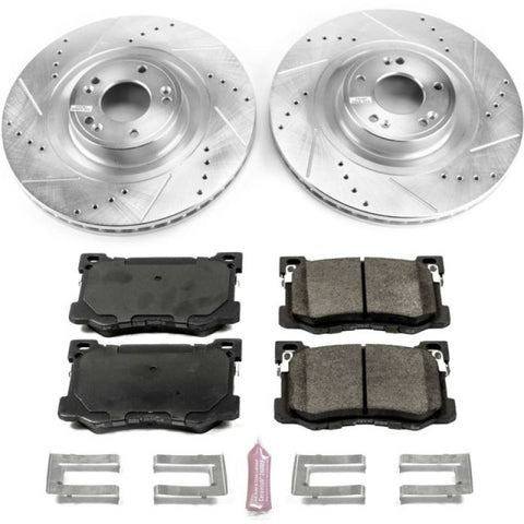 Power Stop 15-16 Hyundai Genesis Front Z23 Evolution Sport Brake Kit - K7371