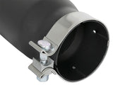 aFe MACH Force-Xp 409 Stainless Steel Exhaust Tip 3.5 In x 4.5in Out x 12in L Clamp-On - 49T35451-B12
