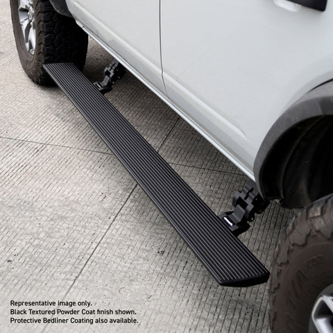 RealTruck 07-14 Chevrolet Silverado 1500 CC 4dr VoltStep Electric Running Board Kit - Bedliner Coat. - 20404587T