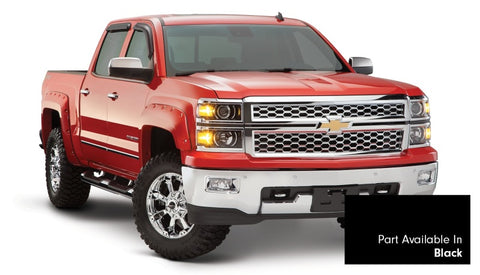 Bushwacker 16-18 Chevy Silverado 1500 Fleetside Pocket Style Flares 4pc 69.3in Bed - Black - 40959-34
